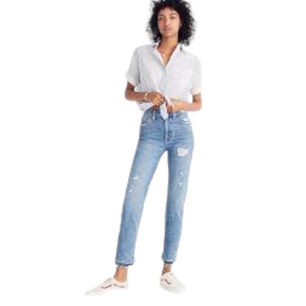 Madewell Classic Straight Jeans: Destructed Edition 24